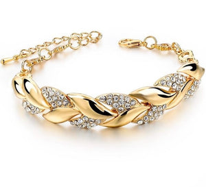 TOUCHEART Braided Gold color Leaf Bracelets