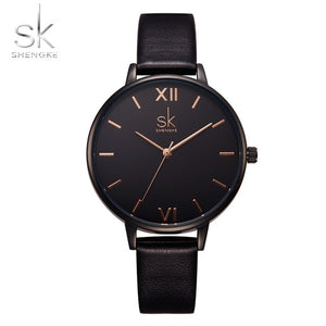 Leather Female Quartz Watch