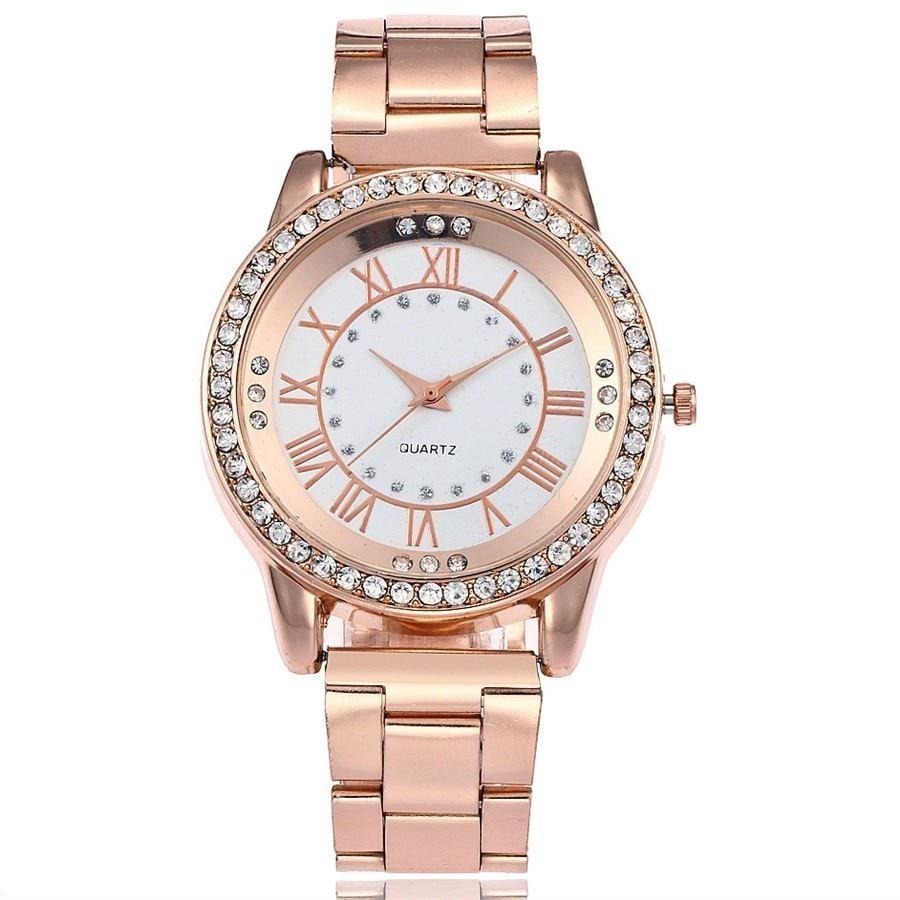 Luxury Women Dress Rhinestone Quartz Watch