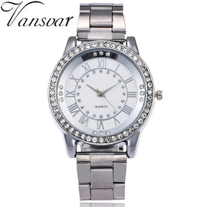 Luxury Women Dress Rhinestone Quartz Watch