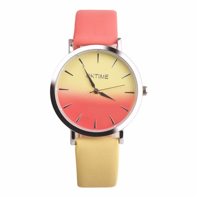 Retro Rainbow Design Women Dress Watch