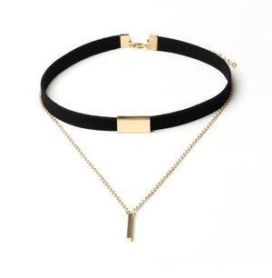 New Black Velvet Choker Necklace