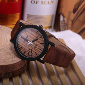 Men's Quartz Wooden Watch