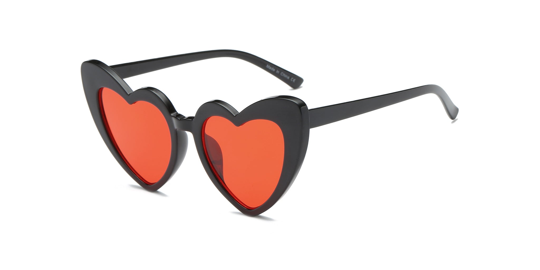 Women Funky Hipster Heart Shape High Pointed Cat Eye Fashion Sunglasses