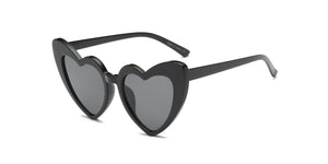 Women Funky Hipster Heart Shape High Pointed Cat Eye Fashion Sunglasses