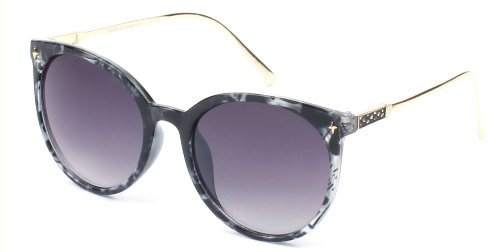 Women Classic Retro Round Oversized Cat Eye UV Protection fashion Sunglasses