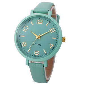 Casual Checkers Faux Leather Quartz Watches