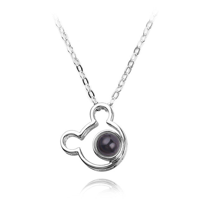 I love you Projection Pendant Necklace