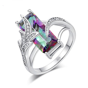 Rainbow Lavish Large Cut Rings